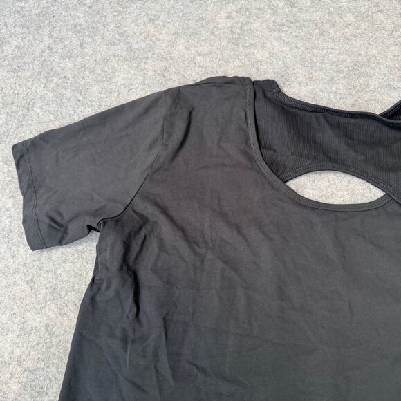Dion Lee Unisex Black Asymmetrical Holster Designer Tee T-Shirt Shirt Size L - Picture 5 of 12